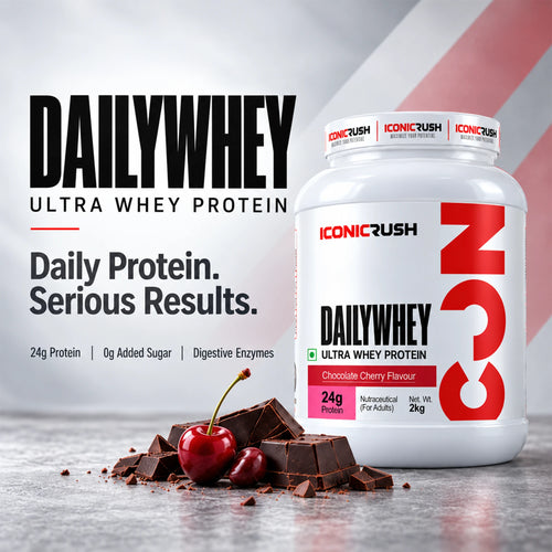 ICONICRUSH-Daily Whey-Cookie Cream Flavour-1Kg