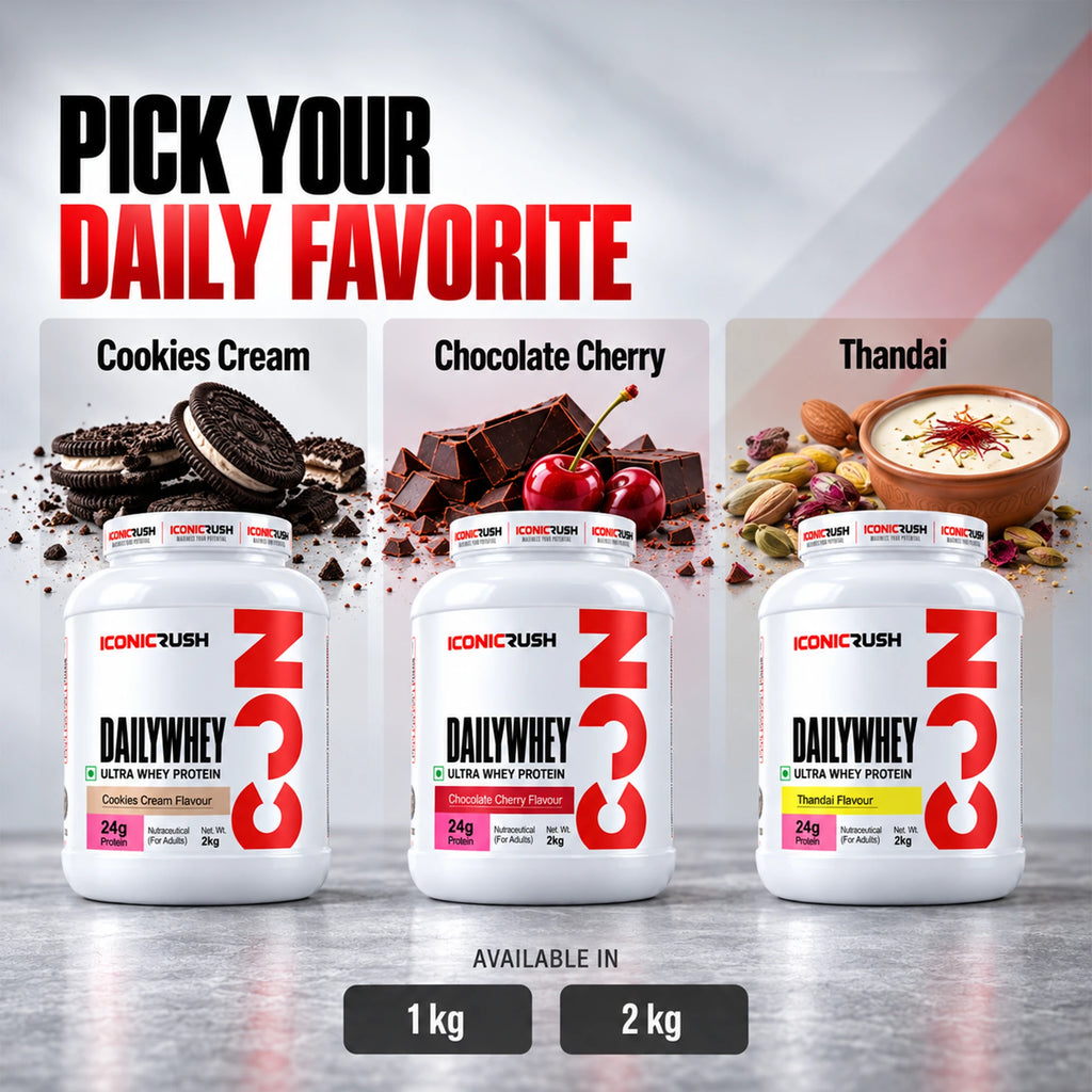 ICONICRUSH-Daily Whey-Cookie Cream Flavour-1Kg
