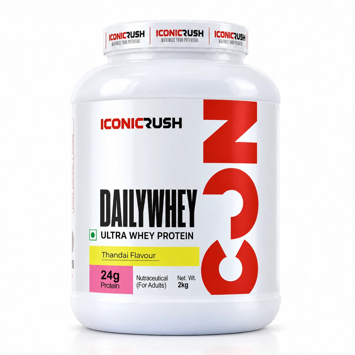 ICONICRUSH-Daily Whey-Thandai Flavour-1Kg